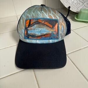 DeYoung BUFF Hat Trucker Redfish Marsh Mesh Snapback Cap Fishing Adjustable
